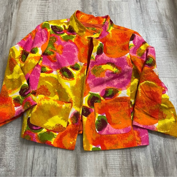 Anthracite Multi color Blazer Size 4 - Picture 1 of 4